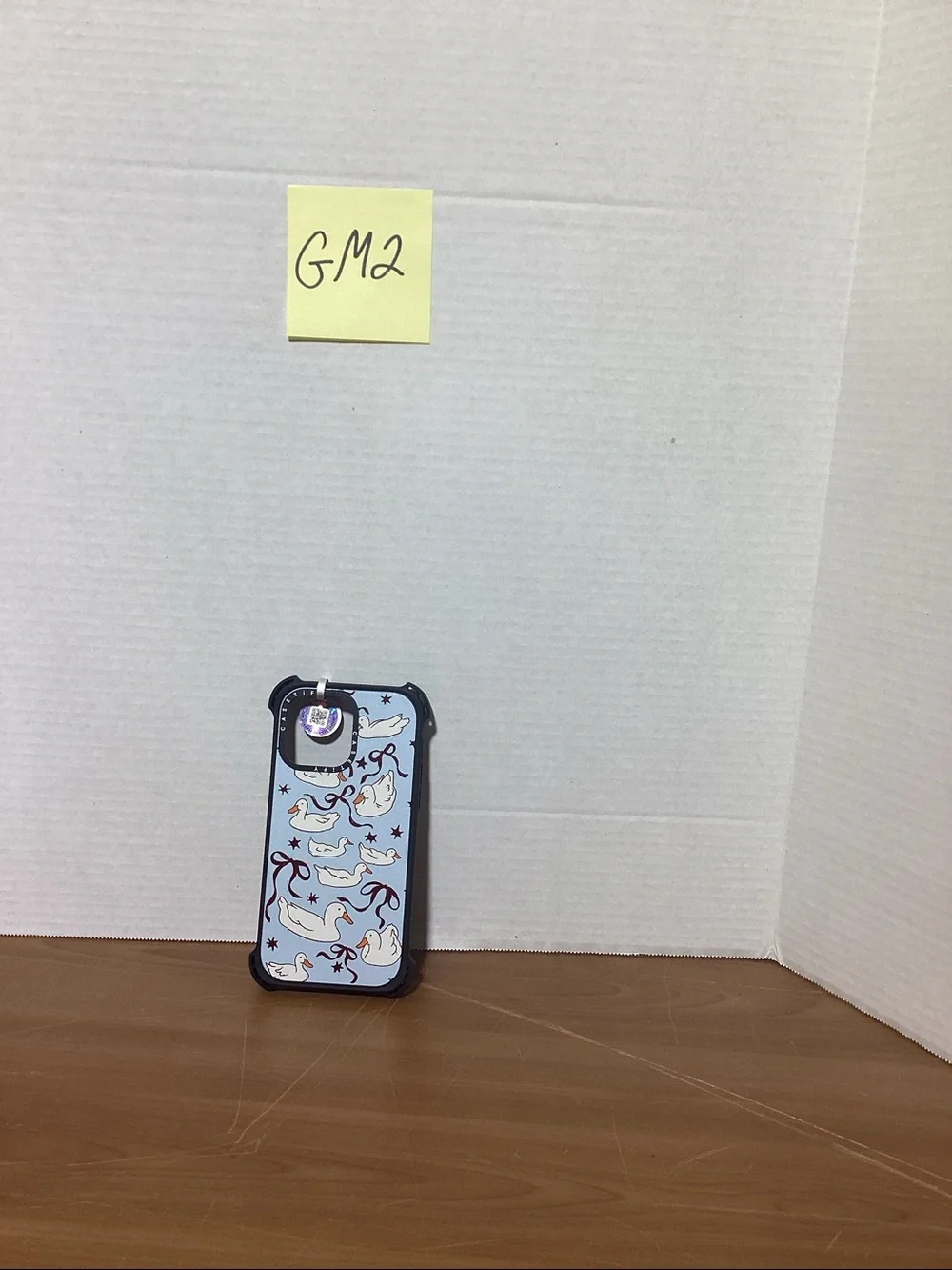 Casetify Blue Duck Pattern Protective Case with White Ducks